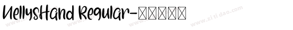 NellysHand Regular字体转换